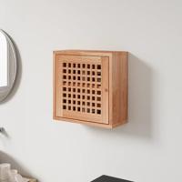 Wandkast 42x18x42 cm massief walnotenhout - thumbnail