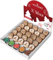 Stempels en stempelkussen Woodies Christmas - thumbnail