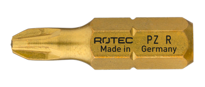 Rotec Schroefbit PZ 2 | Gereduceerd | L=25 | C6.3 | TiN | 2 stuks - 803.00062