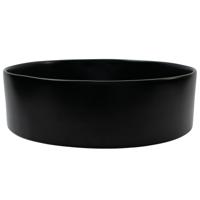 Wiesbaden Link opzetwastafel rond 40x14,5 cm, zwart - thumbnail