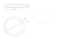 Trio Mooie led plafonnièreAleta Ø 45cm - wit - R64611101 - thumbnail