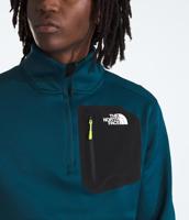 The North Face Crest 1/4 Zip Fleece Heren Midnight Petrol - TNF Black M - thumbnail