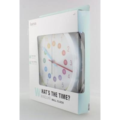Hama wandklok voor kinderen easy learning diameter 30 cm geluidsarm
