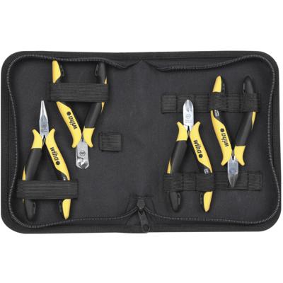 Wiha Z99000104 Tangenset Professional ESD zij-, schuine kopknip-, punttang 5-delig incl. gereedschapsmap - 33507 Wiha Z99000104 Tangenset Professional ESD zij-, schuine kopknip-, punttang 5-delig incl. gereedschapsmap - 33507
