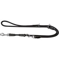 Hunter Training leash Freestyle 2 m Zwart Nylon Hond Trainriem - thumbnail