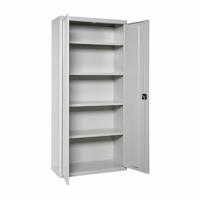 Kast Simon Rack Grijs Metaal 80 x 40 x 180 cm - thumbnail