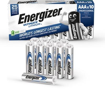 Energizer Ultimate FR03 AAA batterij (potlood) Lithium 1250 mAh 1.5 V 10 stuk(s)
