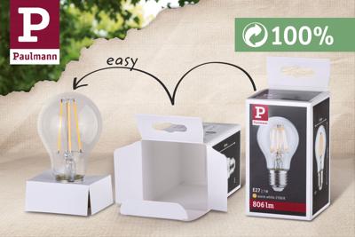 Paulmann 28629 LED-lamp Energielabel G (A - G) E14 3 W Warmwit (Ø x h) 45 mm x 78 mm 1 stuk(s)
