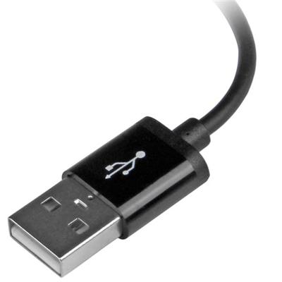 StarTech.com 15 cm korte zwarte Apple 8-polige Lightning-connector-naar-USB-kabel voor iPhone / iPod / iPad