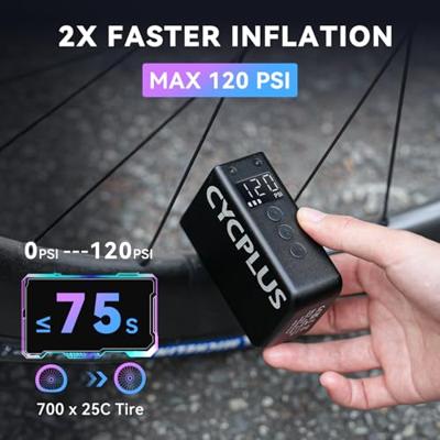 Elektrische accupomp Cycplus AS2 Pro Max - zwart - thumbnail
