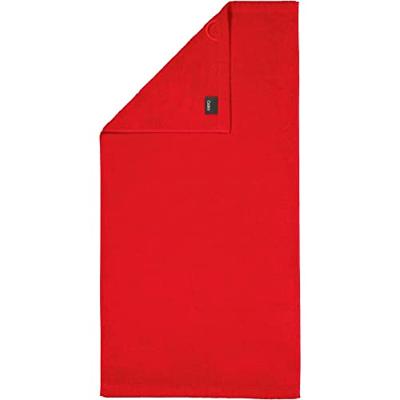 Cawö Cawo Lifestyle Uni Handdoek 50x100 Rood