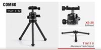 SUNWAYFOTO T1A11 II Mini Aluminium Tafelblad Statief T1A11 MK2 - thumbnail