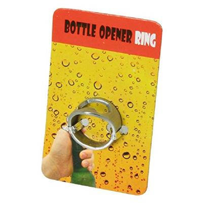 Metalen ring met flessenopener - Bier Opener Ring