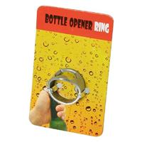 Metalen ring met flessenopener - Bier Opener Ring - thumbnail