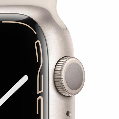 Refurbished Apple Watch Series 7 45 mm Wit Licht gebruikt