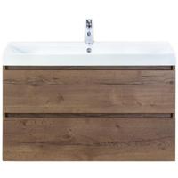 Maxx XL Badmeubelset 100 cm - Tabacco - Wastafel Just 1 Kraangat - thumbnail