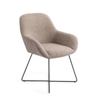 Jesper Home Eetkamerstoel 'Kushi' Cross Black, kleur Stone Haze - thumbnail