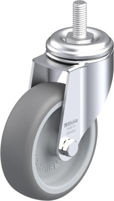 Blickle LKRA-TPA 101G-GS12 Zwenkwiel Wieldiameter: 100 mm Draagvermogen (max.): 110 kg 1 stuk(s)