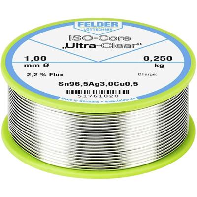 Felder ISO-Core Ultra Clear SAC305 Soldeertin Spoel Sn96,5Ag3Cu0,5 1 mm