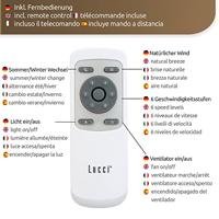 Lucci AIR Slipstream Plafondventilator 22 W (Ø x h) 107 cm x 33 cm Zwart Met afstandsbediening - thumbnail