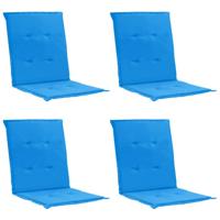 VidaXL Tuinstoelkussens lage rug 4 st 100x50x3 cm oxford stof blauw - thumbnail