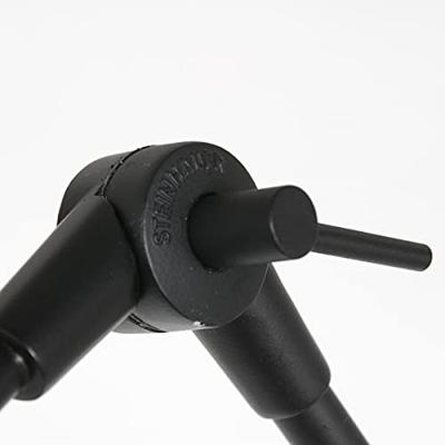 Steinhauer Vloer LeeslampPrestige Chic zwart met 40cm taupe lampenkap - 8113ZW