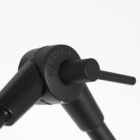 Steinhauer Vloerlamp prestige chic 8113zw zwart kap grijs linnen - thumbnail