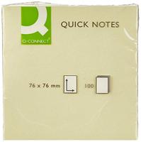 Q-CONNECT Quick Notes, ft 76 x 76 mm, 100 vel, geel - thumbnail