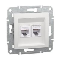 Schneider Electric EPH4870121D RJ45-gegevensaansluitdoos Asfora Wit (RAL 9003) 1 stuk(s) - thumbnail
