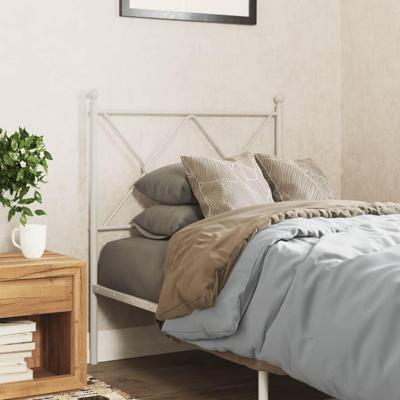 Hoofdbord 75 cm metaal wit Hoofdbord 75 cm metaal wit