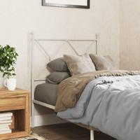 Hoofdbord 75 cm metaal wit - thumbnail