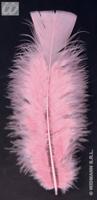 Zakje met 50 veertjes licht roze - thumbnail