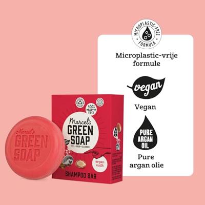 Marcel&apos;s Green Soap Shampoo bar - argan & oudh - 90g - thumbnail