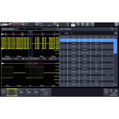 Uni-T MSO3000HD-MIL1553 Meetsoftware Upgrade