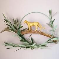 Vaessen Creative • metalen ring ø25cm 3mm olijfgroen - thumbnail