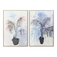 Schilderij DKD Home Decor Planten 83 x 4,5 x 123 cm Scandinavisch (2 Stuks) - thumbnail