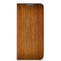 OPPO A77 5G | A57 5G Book | Wallet Case | Donker Hout - thumbnail