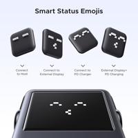 UGREEN CM888 6-in-1 USB-C dockingstation USB-C Power Delivery, Geïntegreerd display - thumbnail