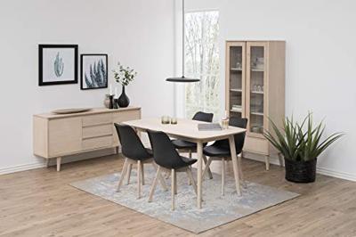 Bendt Vitrinekast 'Ebbe' kleur eiken whitewash - thumbnail