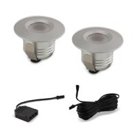 Uitbreidingsset LED-spot Edolo zilver 12V - 2 spots - thumbnail