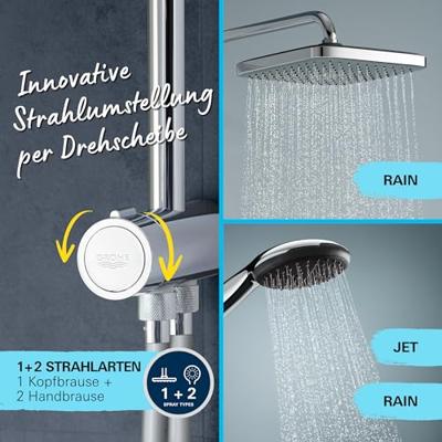 Douchekolom met handmatige omstelling - Waterbesparend - GROHE Vitalio Comfort 250 - Chroom - 26986001