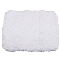 MSV Badkamerkleedje|badmat voor op vloer - wit - 50 x 70 cm - thumbnail