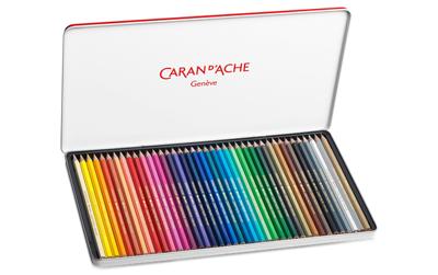 Kleurpotl caran d ache swisscolor aquarel 40st ass