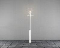 Lantaarnpaal Konstsmide Orion 468-250 mat wit 230V 1-lichts 240cm - thumbnail