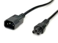 VALUE Stroomkabel IEC320/C14 male - C5 female, zwart, 1,8 m - thumbnail