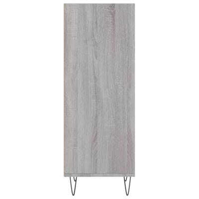 Dressoir 34,5x32,5x90 cm bewerkt hout grijs sonoma eikenkleurig
