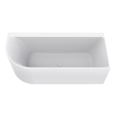 Hoekbad Wiesbaden Zenn 180x80 Cm Met Waste Wit