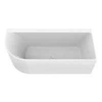 Hoekbad Wiesbaden Zenn 180x80 Cm Met Waste Wit - thumbnail