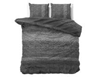 Dreamhouse DH Flanel Gradient Knits Antraciet 240 x 220 cm - thumbnail