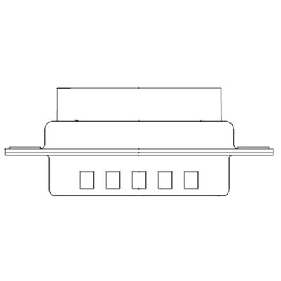 Molex Molex MOL Power & Signal Sol. 1731130021 D-sub stekker Aantal polen: 44 Crimpen 1 stuk(s)